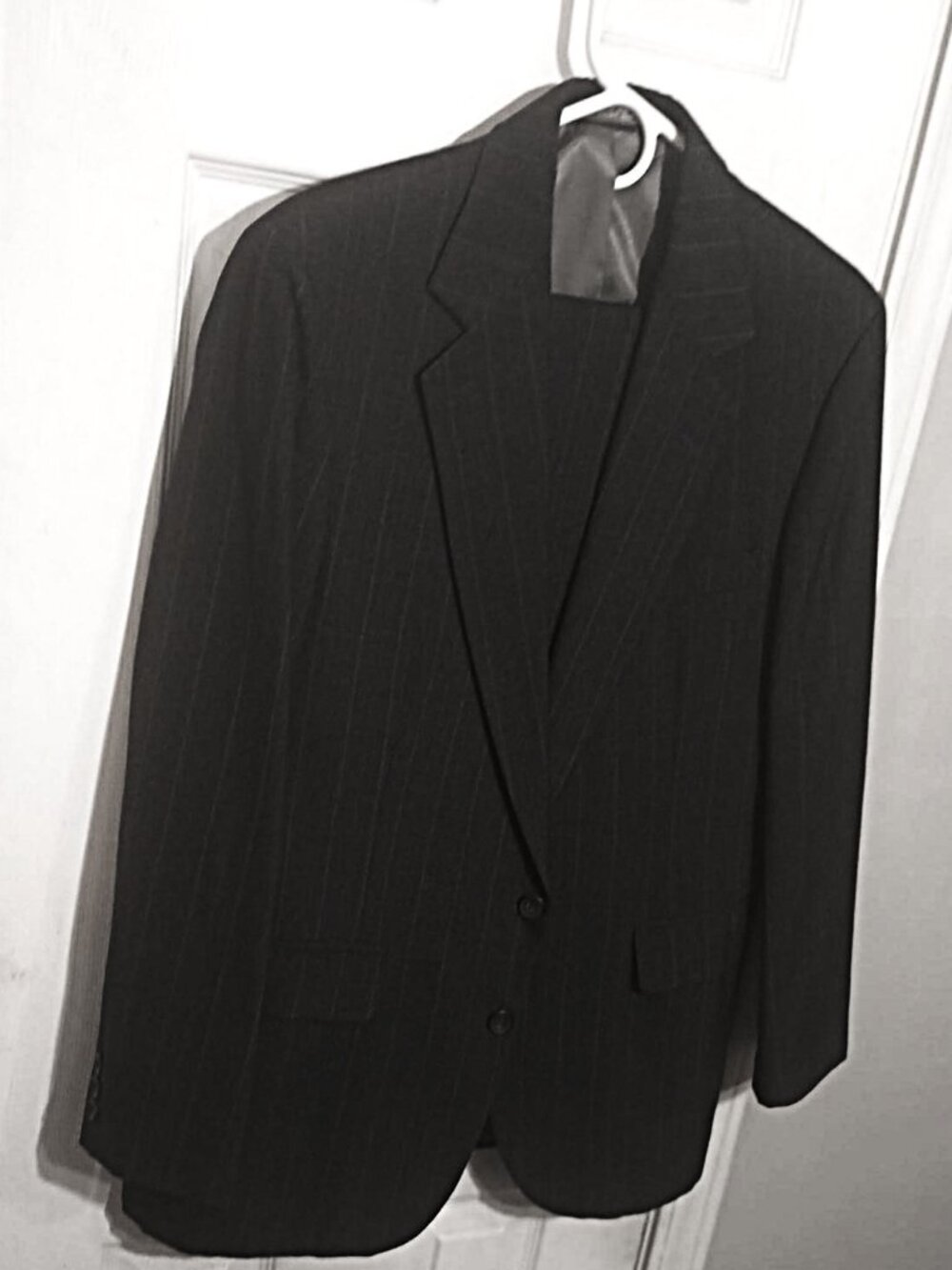 Haggar Imperial Men Dark Gray 2 Piece Suit  40R